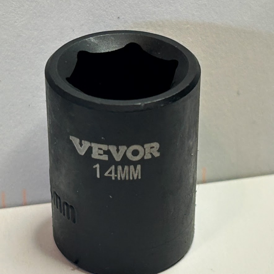 Vevor 14 mm x 3/8″ Dr Standard Impact Socket 6 Point Free USA Shipping