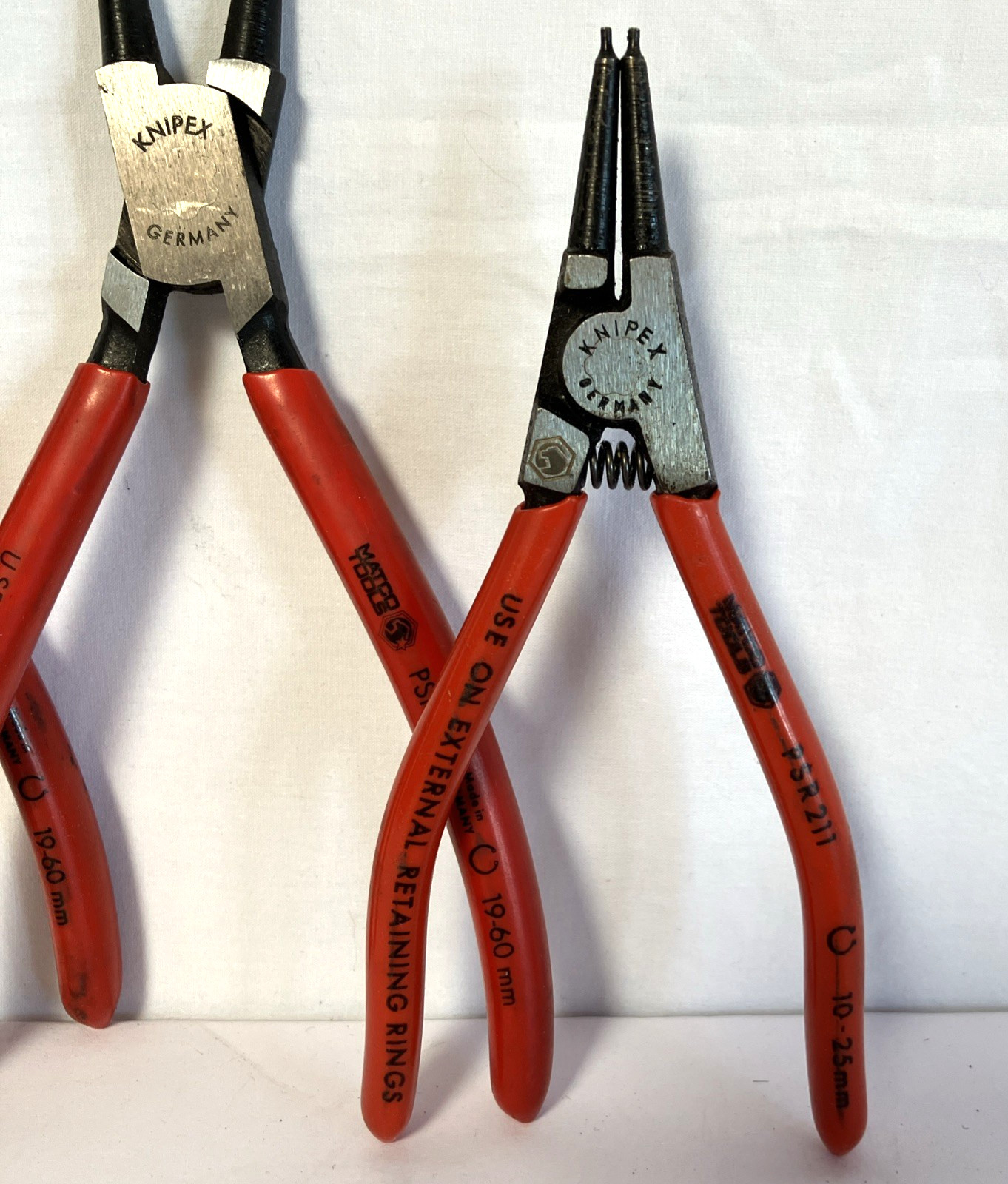 Matco Knipex Internal Retaining Ring Pliers PSR 212 PSR 211 PSR 111 PSR 112