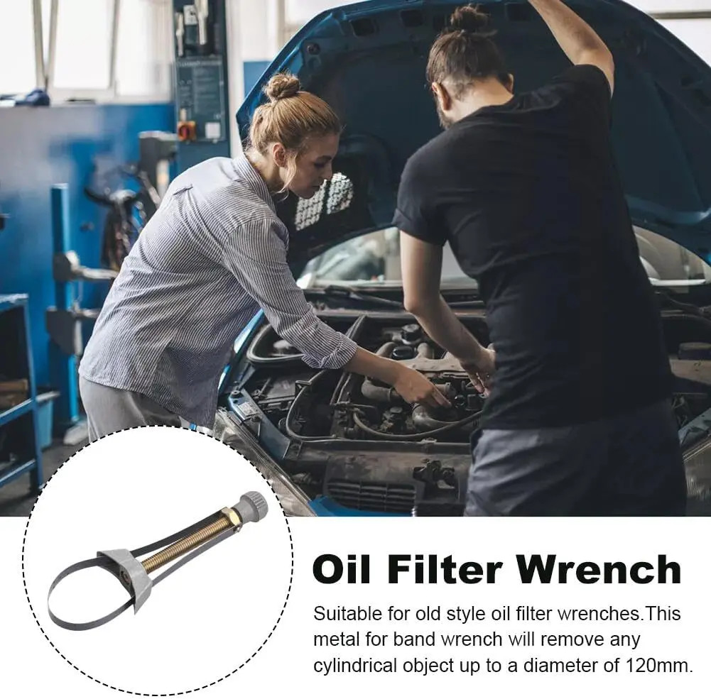 Adjustable Heavy Duty Oil Filter Wrench for Car Motorcycle Truck