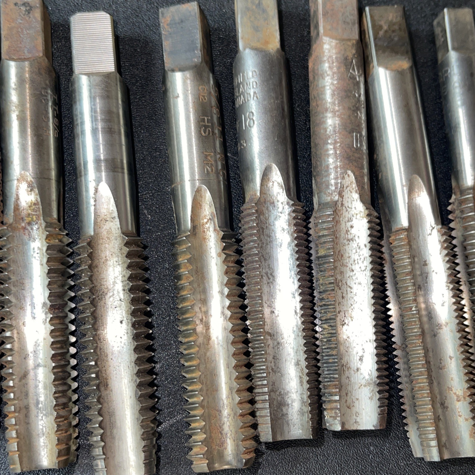 26 Piece Large Tap Lot 1-1/4 To 1/2 Butterfield Morse Card SAE NF NC Mixed