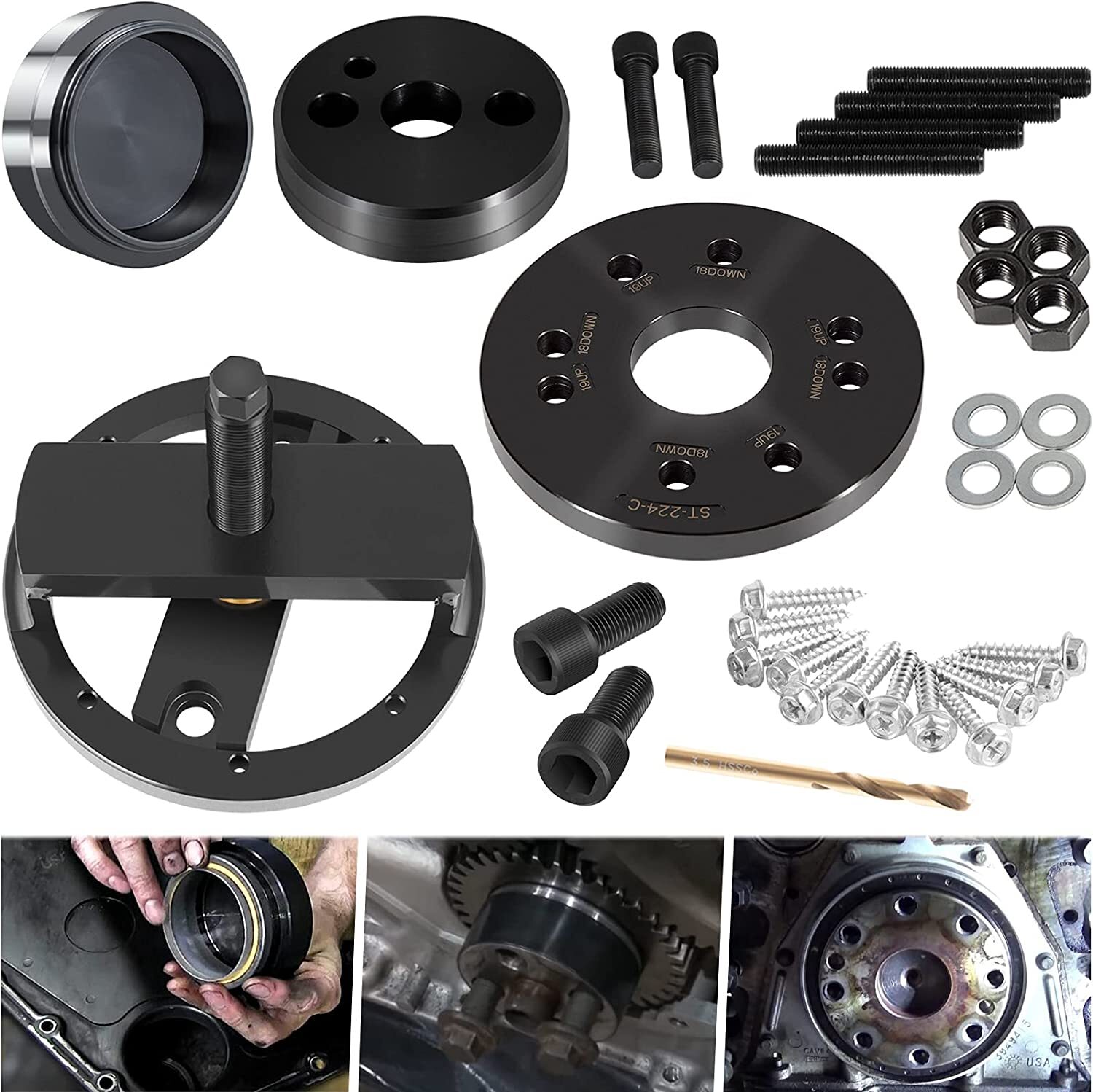 Front & Rear Crankshaft Seal Remover&Installer Tools For Cummins 3.9L 5.9L 6.7L