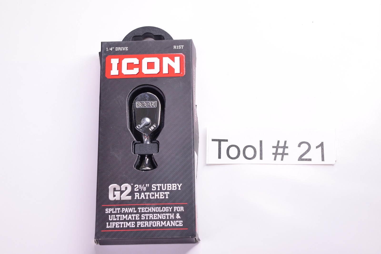 ICON (70449) – 1/4″ Drive G2 2 5/8″ STUBBY Short Ratchet (R1ST)