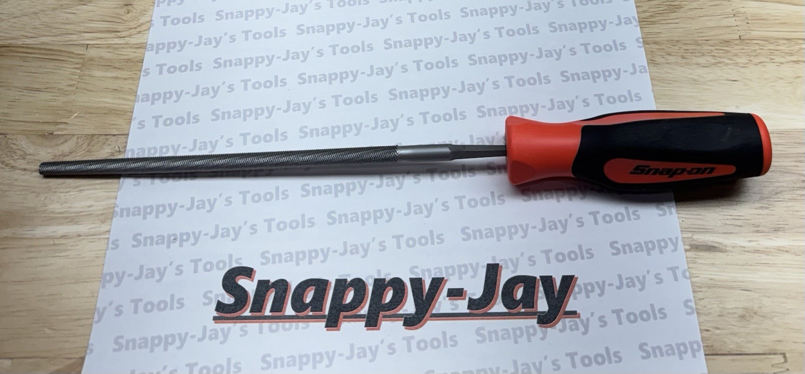 Snap-on Tools NEW ORANGE Soft Grip Round 8” Blade Length File SGHF614B 8R