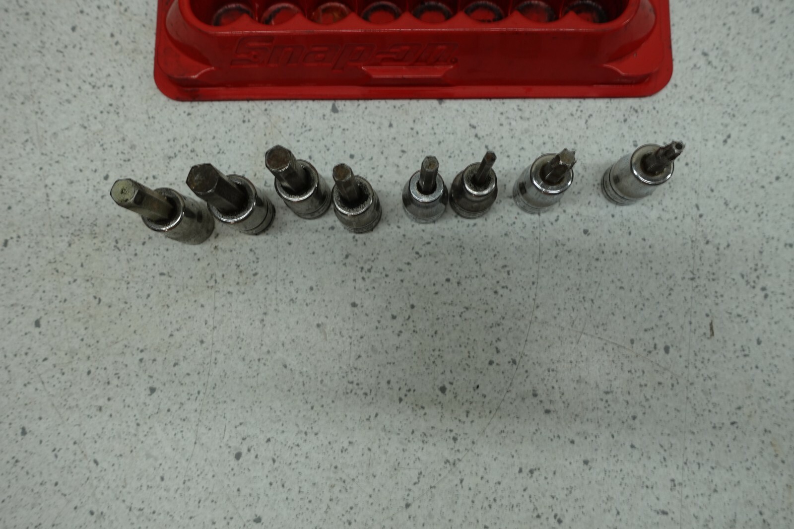 SNAP ON 8 PC HEX BIT SOCKET SET fa12e FAM8E FA10E FA7E FA6E FA4.5E T40 FTXR27E