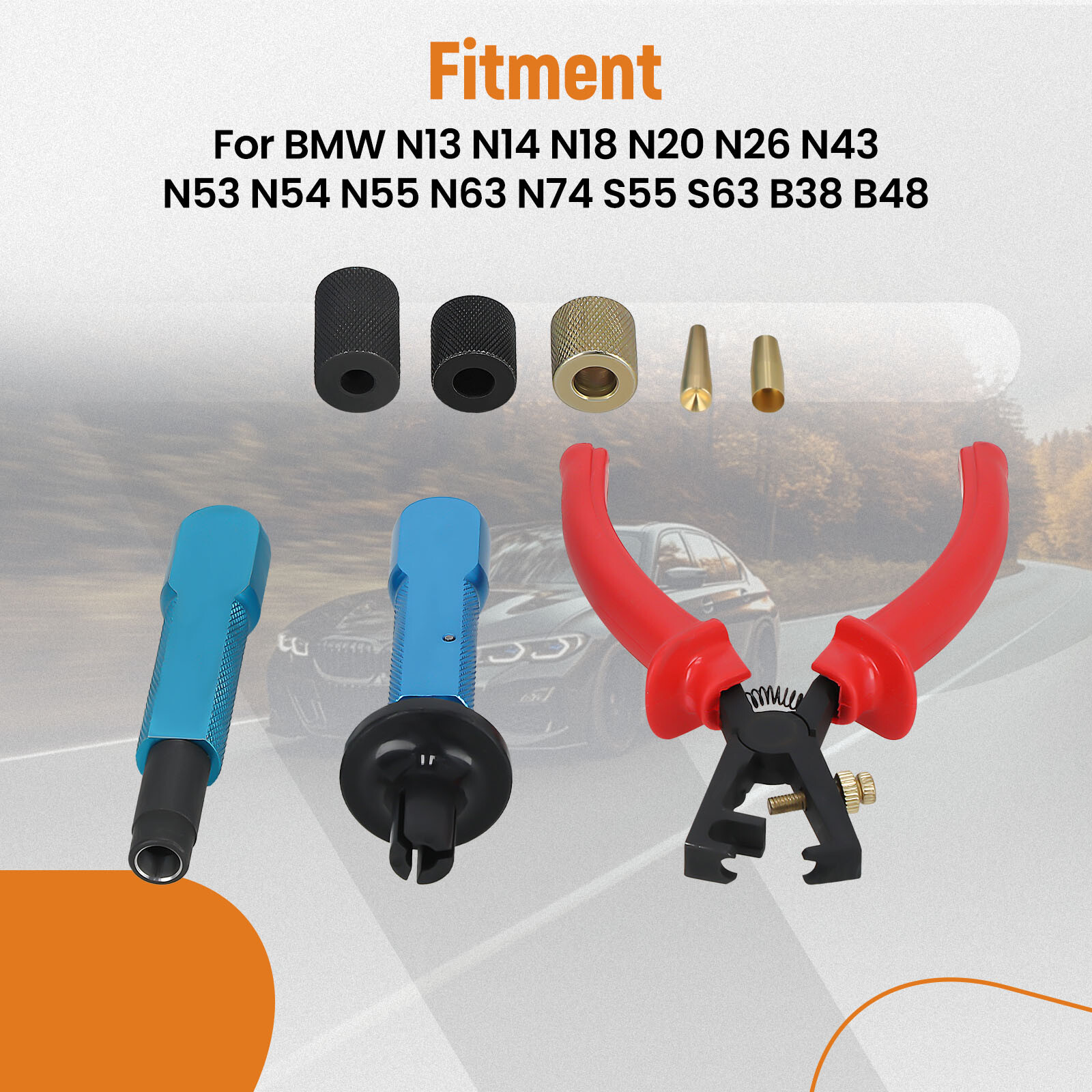 Fuel Injector Seal Remover Fitting Install Tool For BMW N55 N63 S55 S63 B38 B48