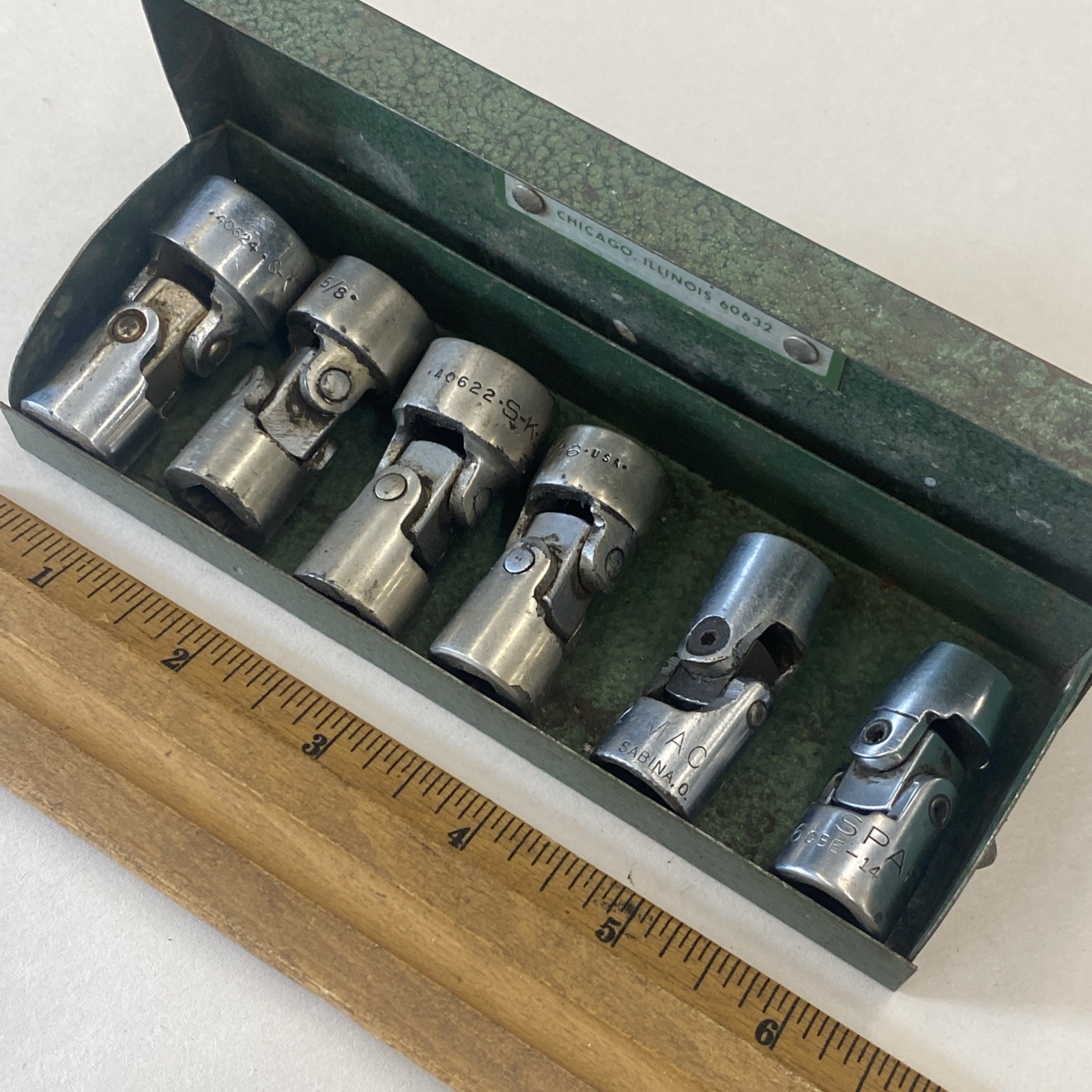 6pc S-K/Mac Mix Maker 6pt Universal Swivel 3/8 dr. Socket Set 7/16″ – 3/4″ M0911