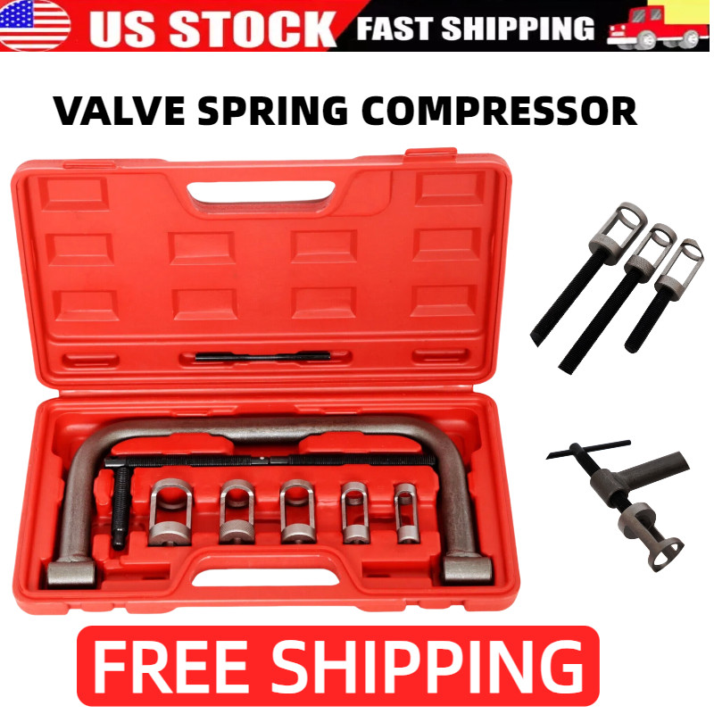 5 Sizes Valve Spring Compressor Pusher Automotive Tool For Car Motorcycle Kit US