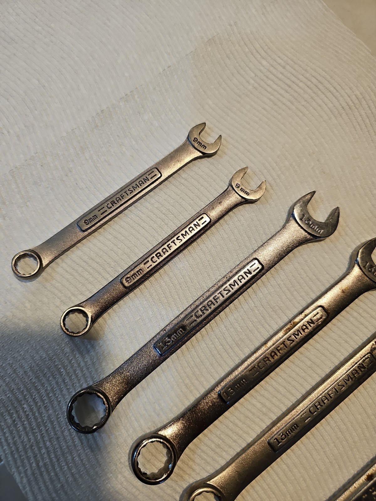 Vintage Craftsman USA VA Metric Wrench Multi-Lot 9mm 13mm 15mm 16mm 19mm 9-Pc