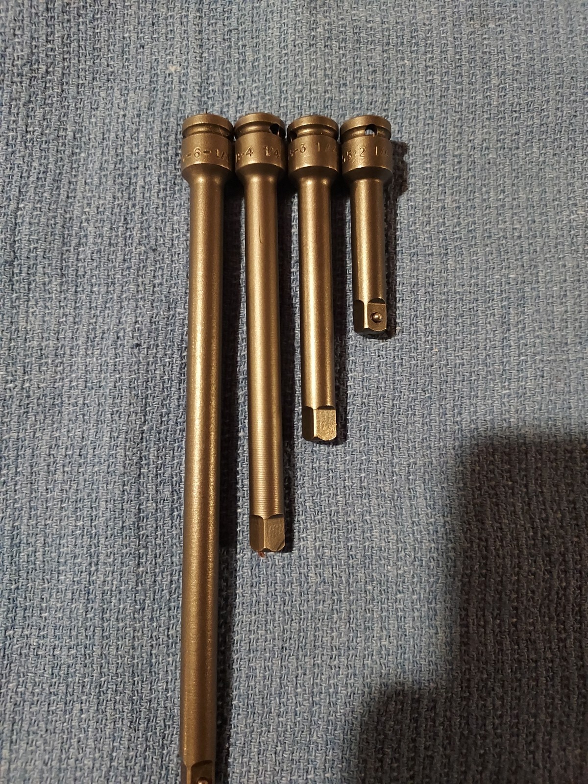 Square Driver Extension Set By Apex, USA, New , 4pc.set,1/4″ Square Drive