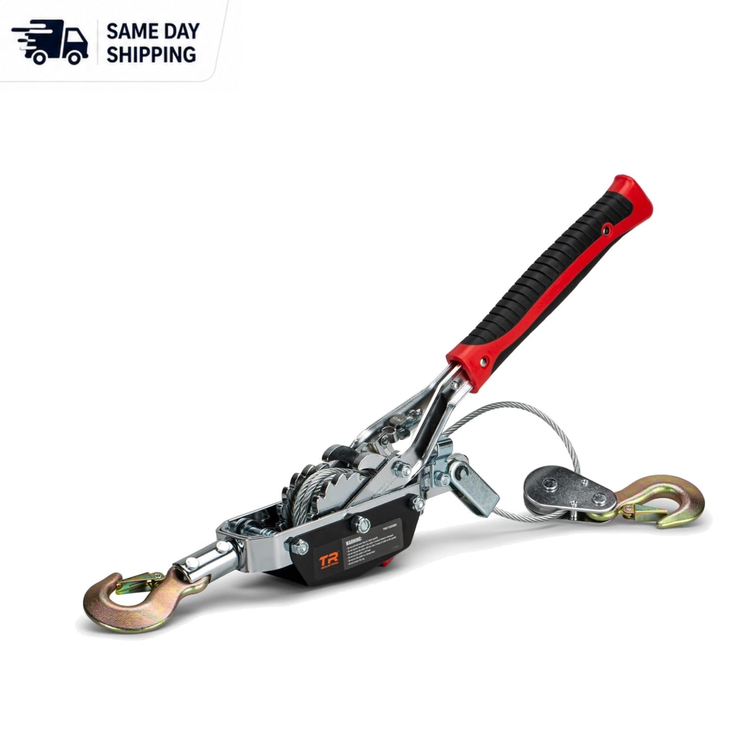 Portable 4-Ton Dual Gear Power Puller – Lightweight & Durable Black Design