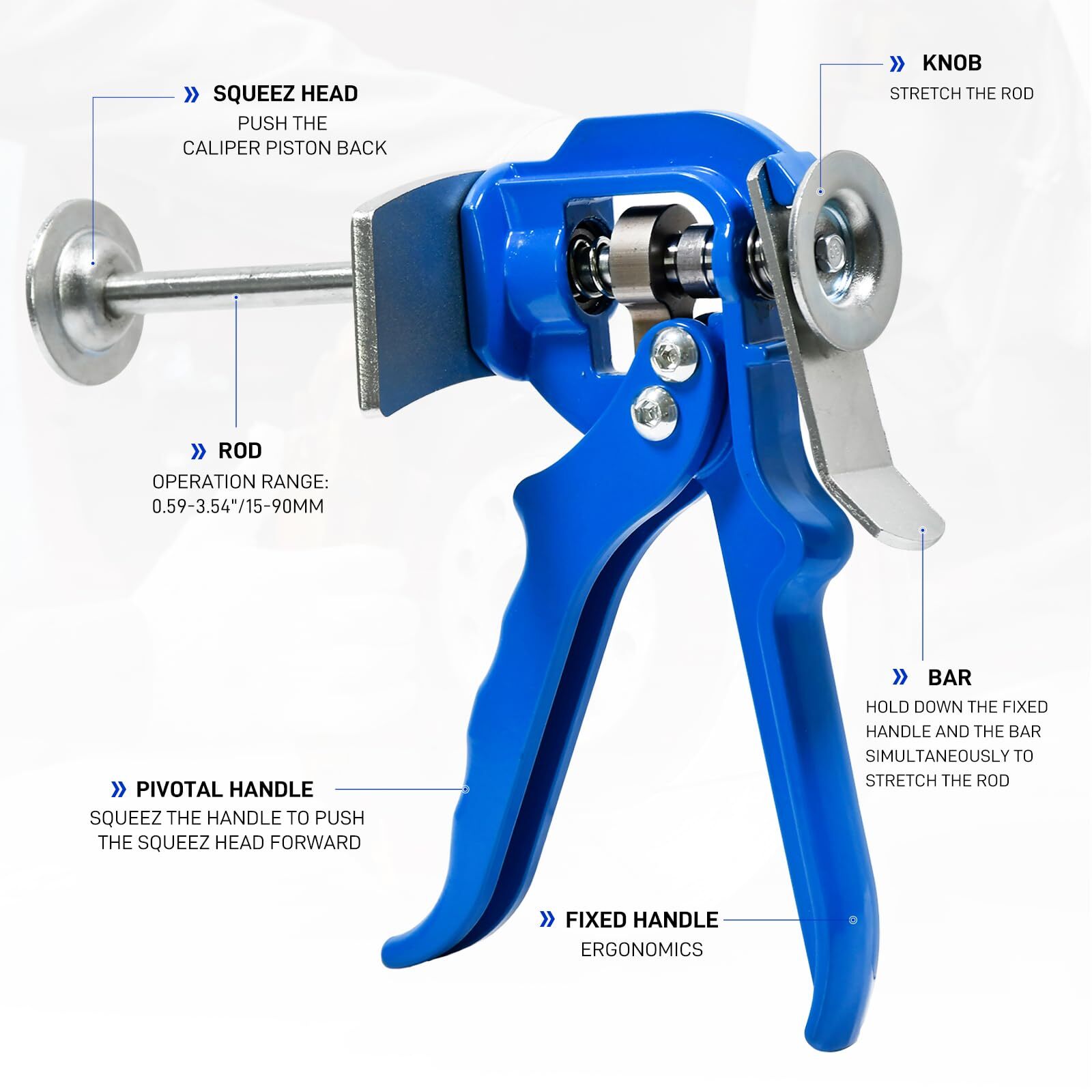 24300 Single Speedy Brake Pad Spreader Caliper Tool Universal
