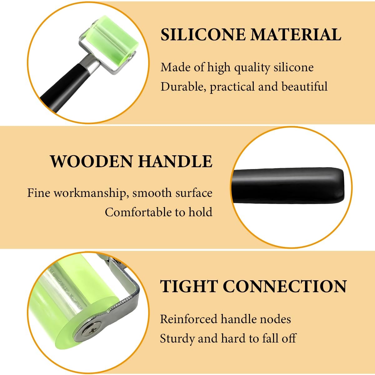 2 PCS Sound Deadening Car Seam Roller, Silicone Car Sound Deadening Applicati…