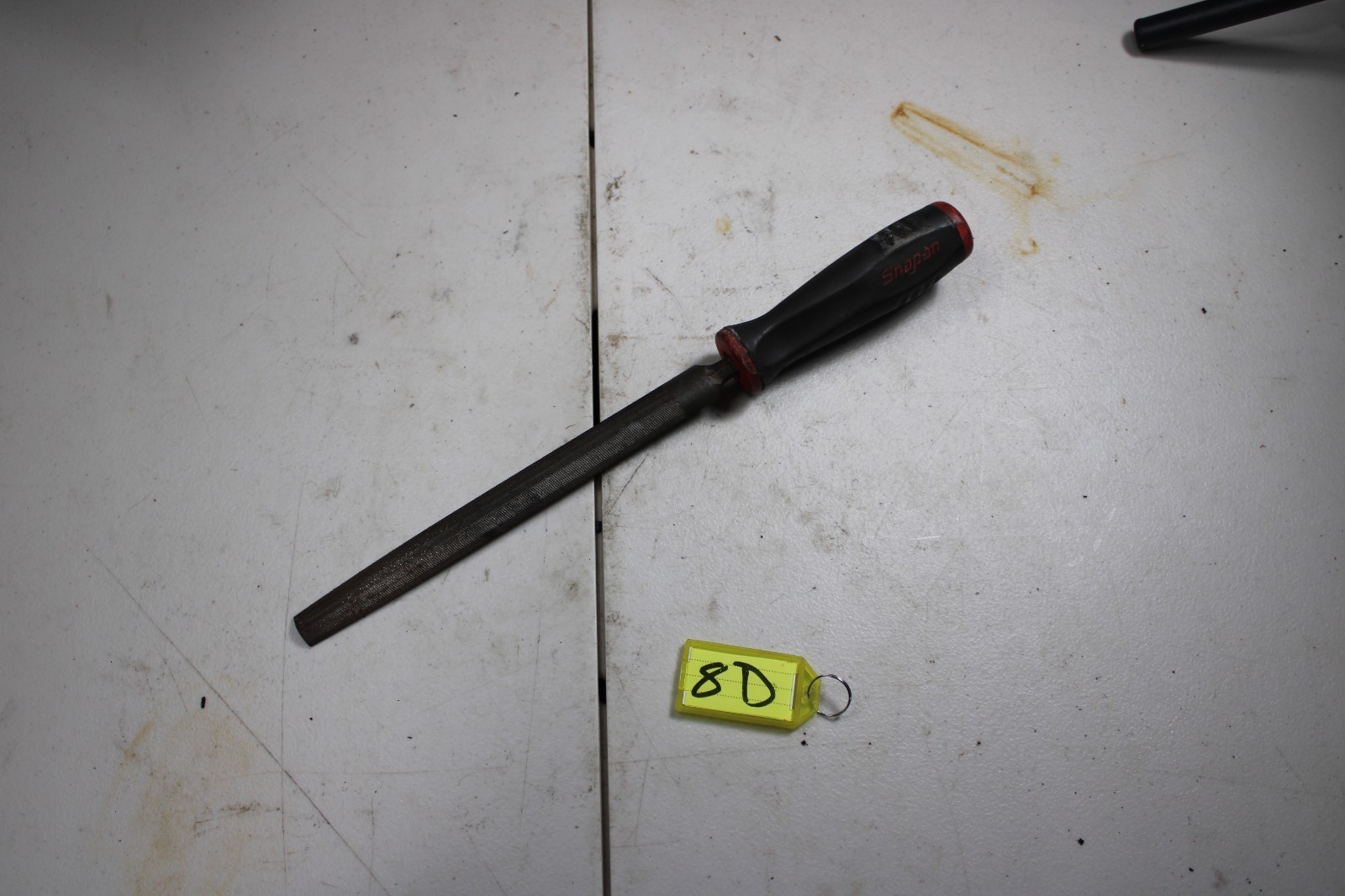 Snap On Tools Red Soft Grip Plastic File Handle SGHF616 with Rasp File
