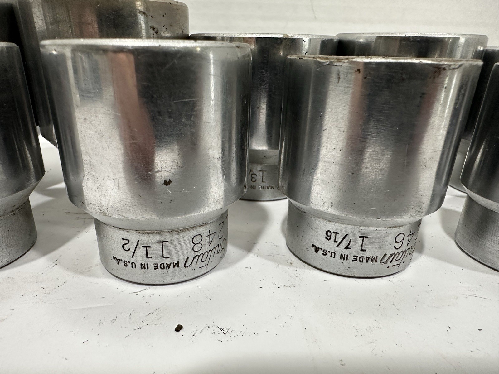 Vintage New Britain 3/4” Socket Set 1”-2” Sockets Breaker Bar.