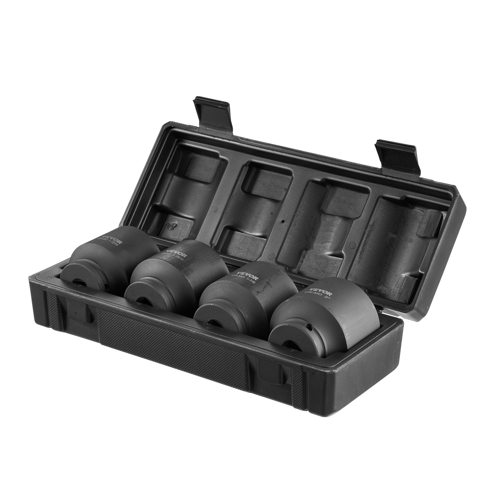 Axle Nut Impact Socket Set 1/2″ Drive 6-Point 4PCS SAE Spindle Nut Socket