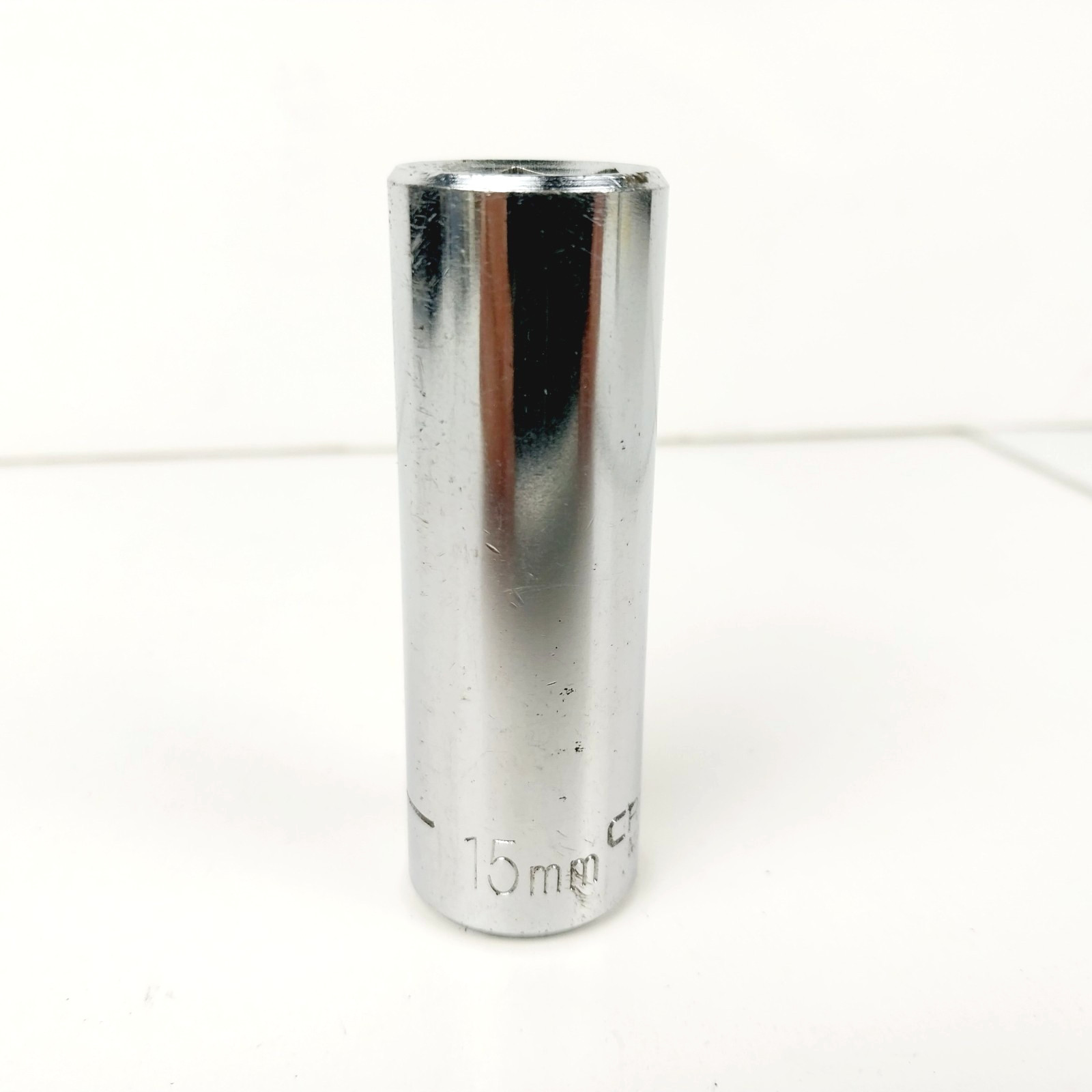 Vintage Craftsman USA Metric 15mm Deep Well Socket 6-Point 3/8″ Drive -EE- 44432