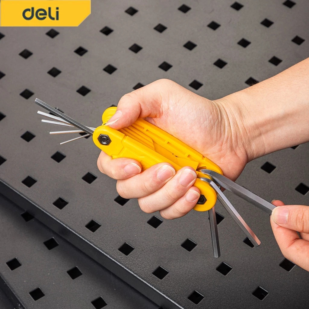8-piece hexagonal socket set with foldable plastic housing. A pair of specificat