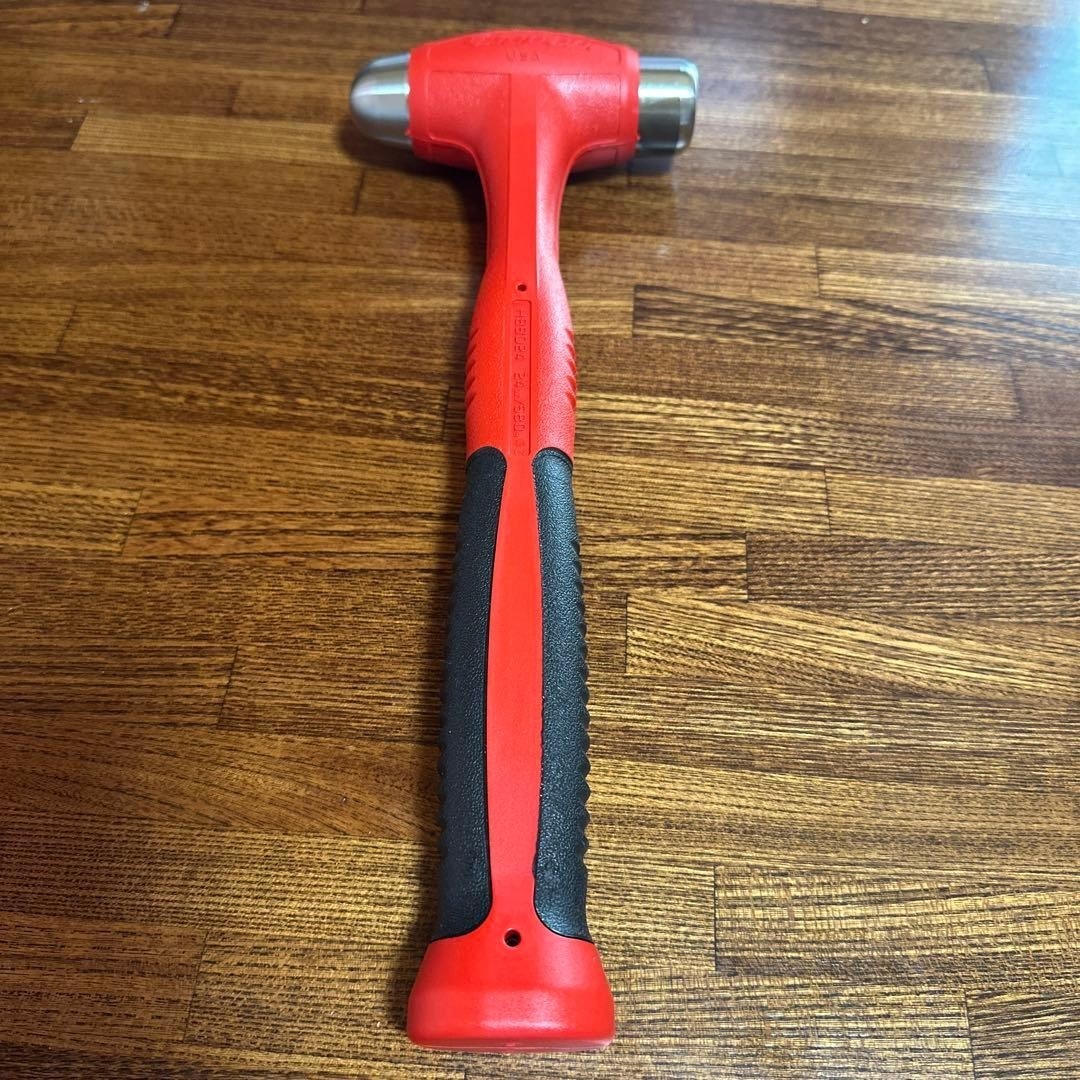 Snap-on HBBD24 24oz 680g Hammer Red HANDLE Dead Blow Ball Peen [Unused]