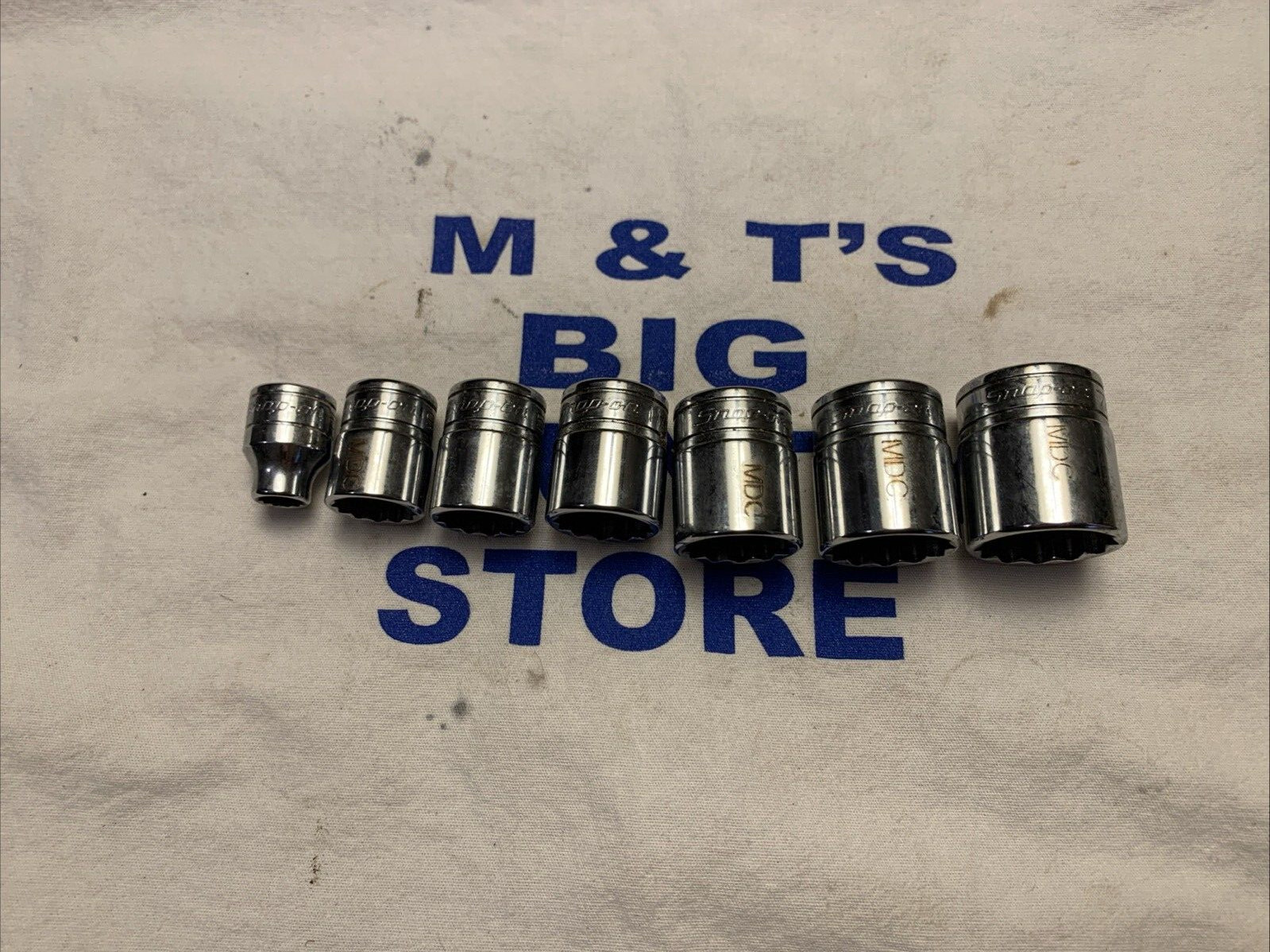 Snap-on Tools USA 3/8″ Drive 12pt 7pc 5/16″-7/8″ Chrome Socket Set F Series