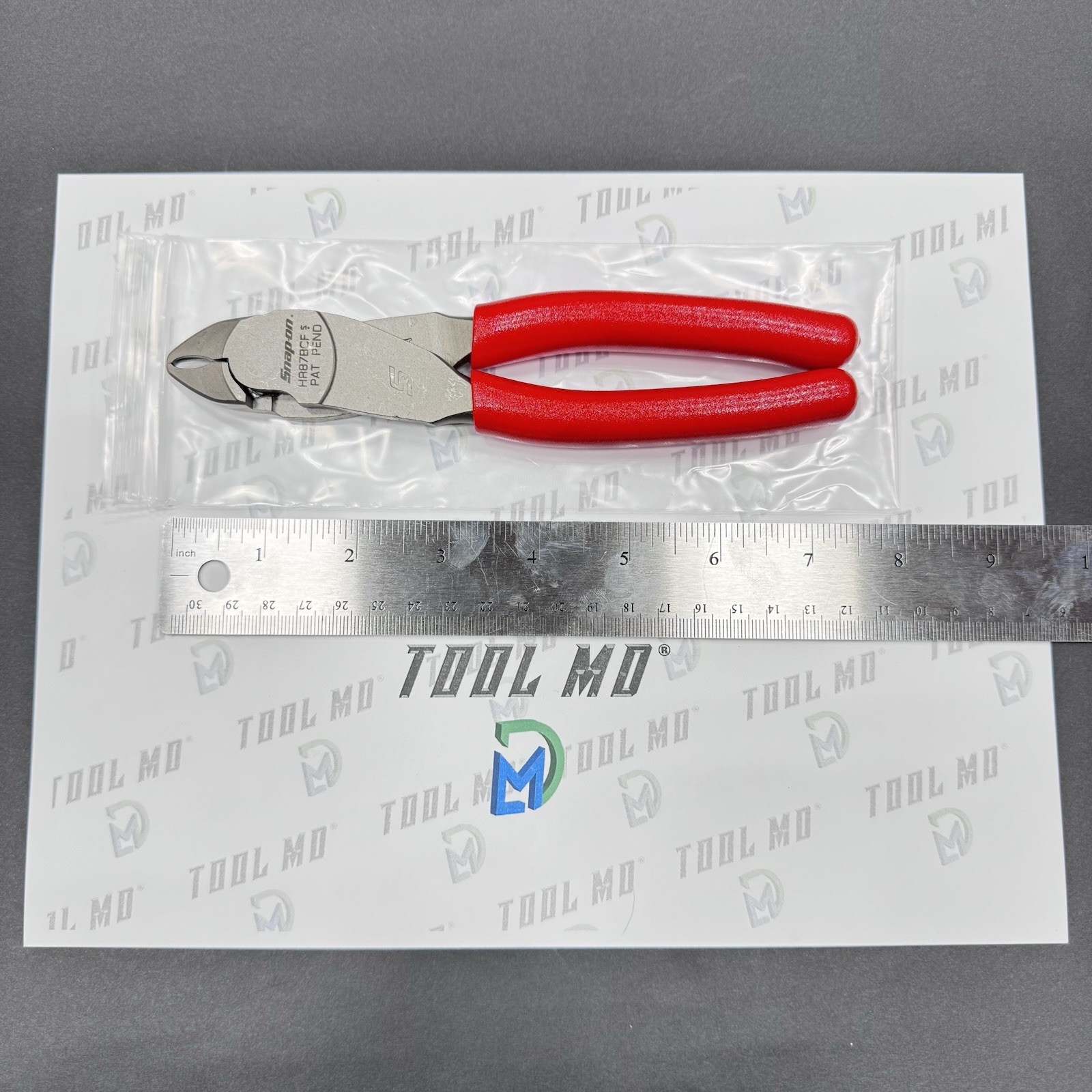 Snap-on Tools USA NEW RED 8″ Soft Grip Hog Ring Pliers HR87BCF