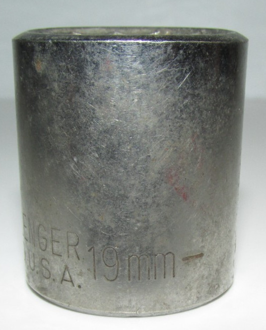 T #180 – PROTO Challenger 1/2″ DR X 19MM 12 point SOCKET, P/N 1219TM