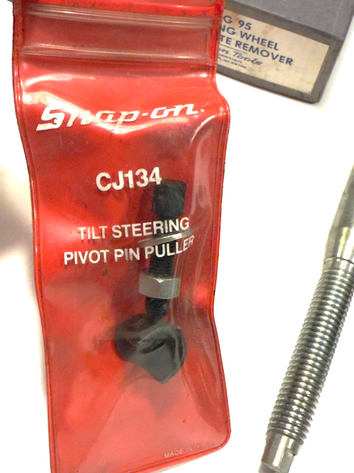 Snap-on Steering Wheel Lock Plate Remover & CJ134 Pivot Pin Puller Set w/Box