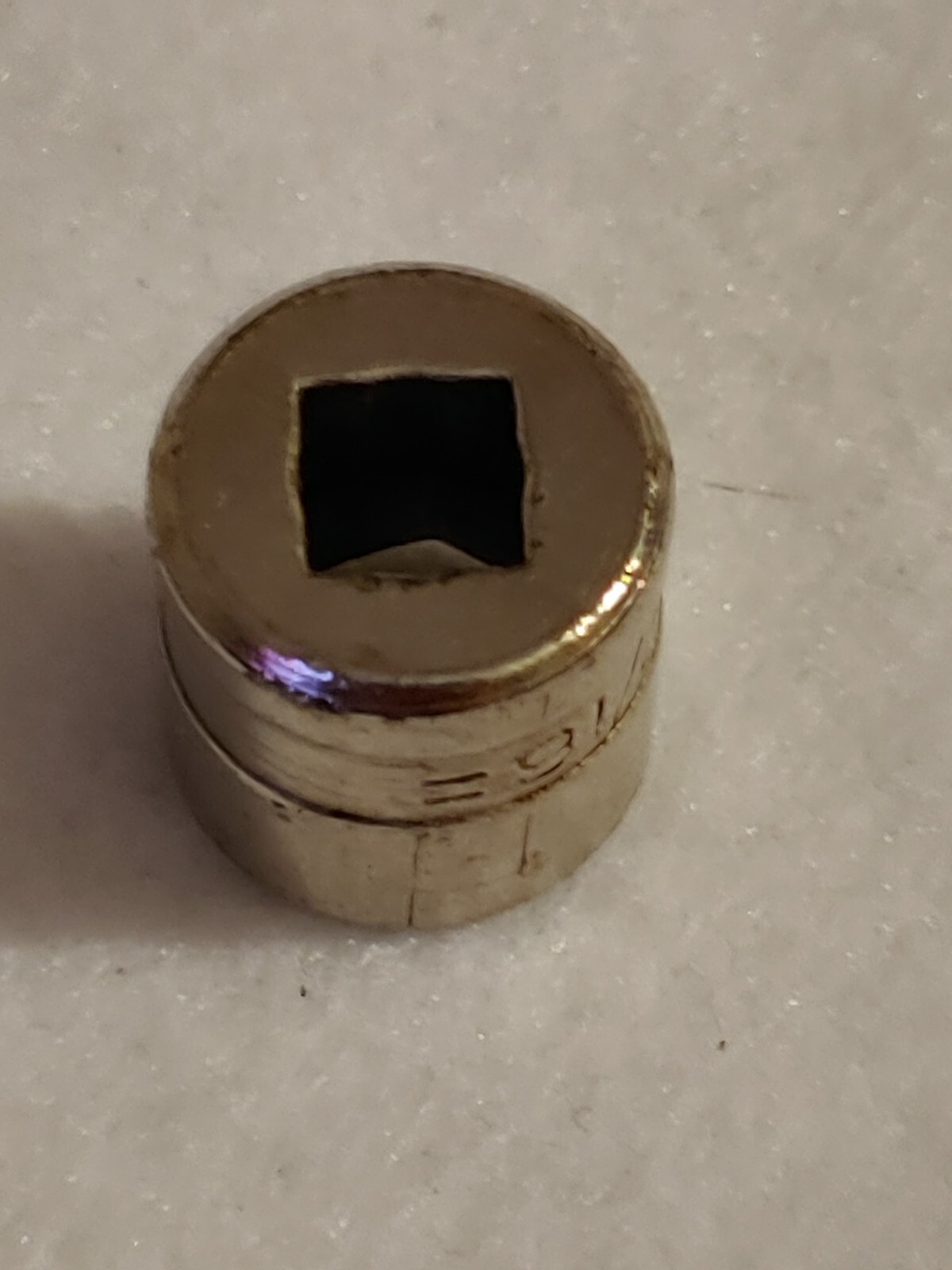 ( STAMPED – USA ) 1/4 DRIVE SOCKET 6 POINT ( 7/16 ) 5/8 in LONG