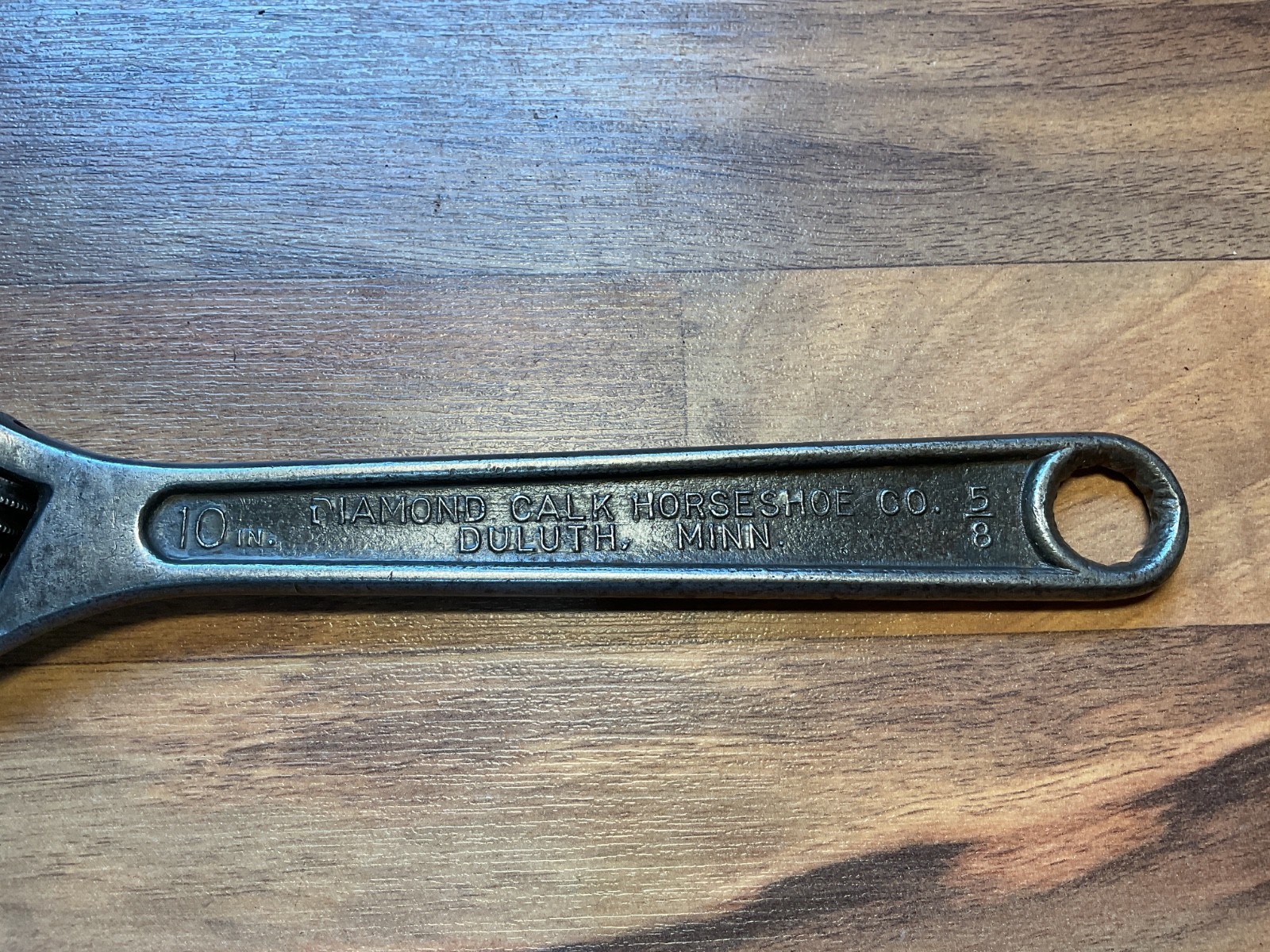 Vintage DIAMOND CALK HORSESHOE CO DULUTH, MINN 10″ Adjustable Wrench Vintage USA