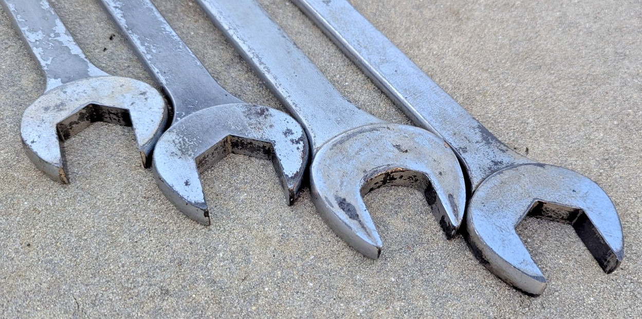 New Britain Combination Wrench SAE 1-5/18″ / 1-7/16″ / 1-3/8″ / 1-1/2″ Lot of 4