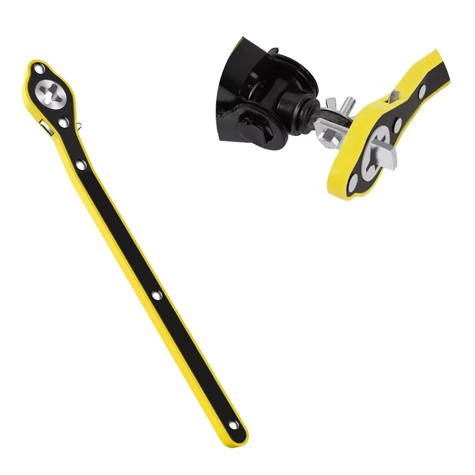 Auto Labor-Saving Car Scissor Jack Ratchet Wrench Garage Tire Wheel Lug Wrench