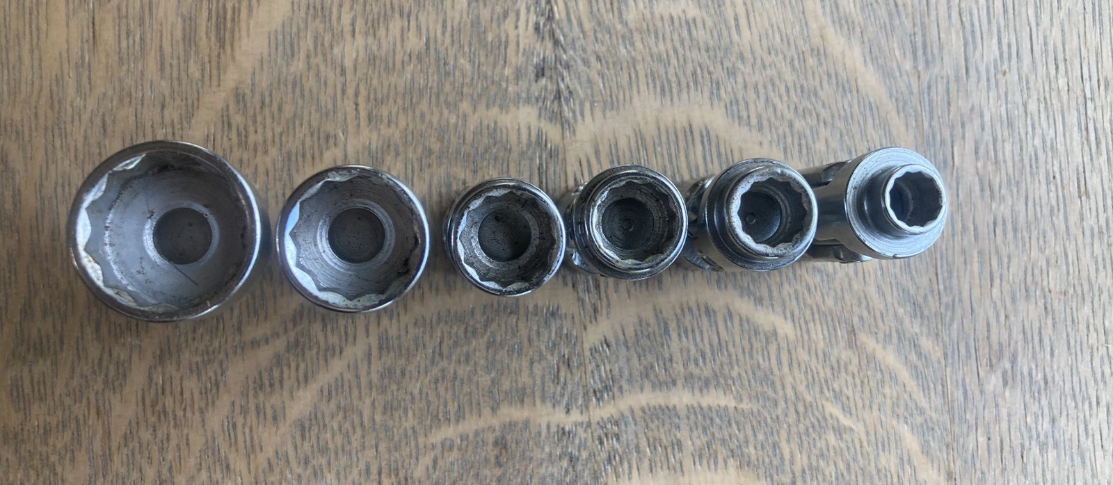 Easco Flex Sockets 3/8 Drive 5 Pcs USA