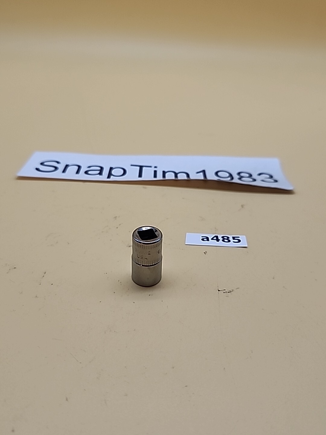 Snap-on Tools 9mm Metric Flank Drive Shallow Socket 6 Point 1/4″ Drive TMM9 USA