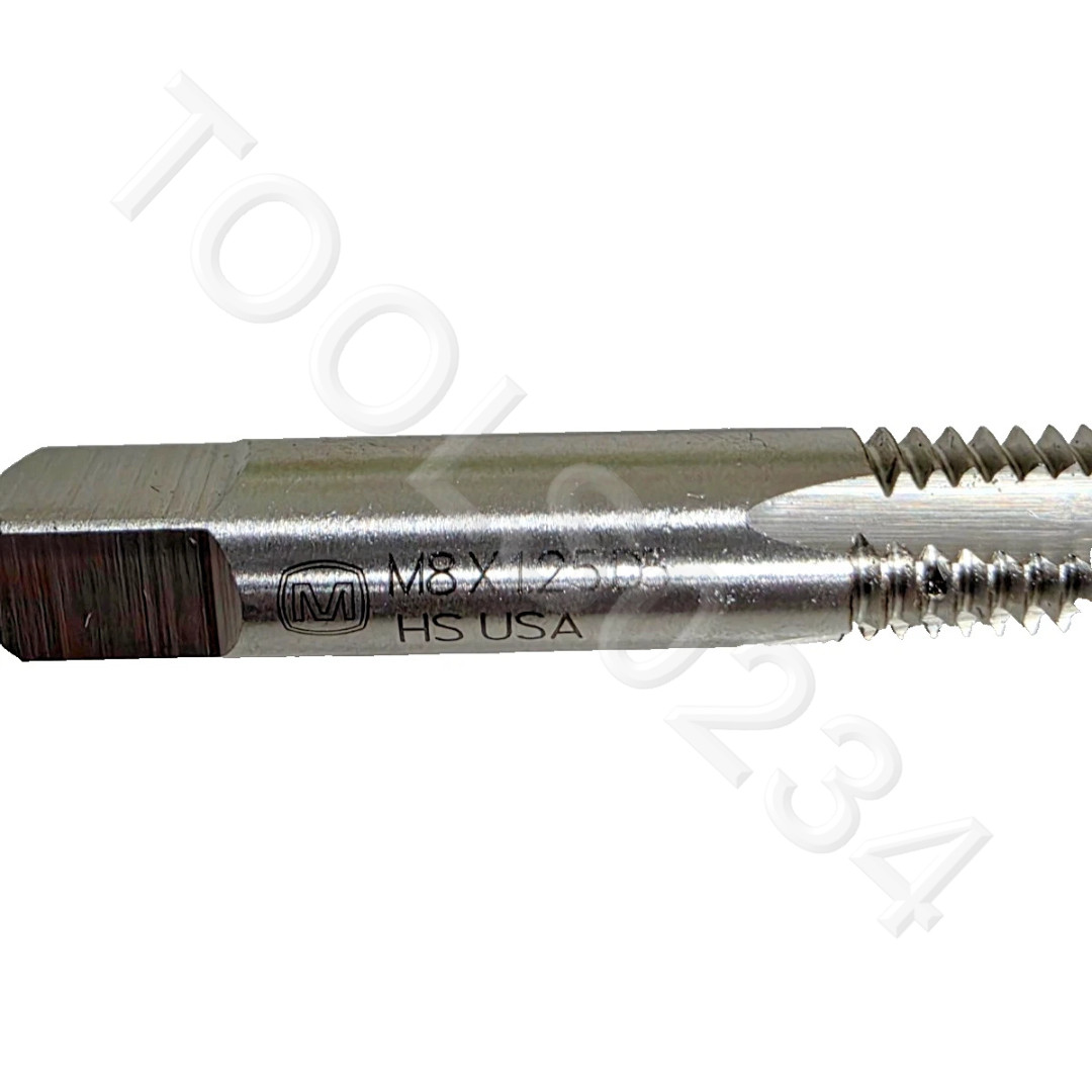 M8 X 1.25 Taper Tap Morse MT3838154 8MM HSS Starter Tap 4FL RH D5 USA Metric