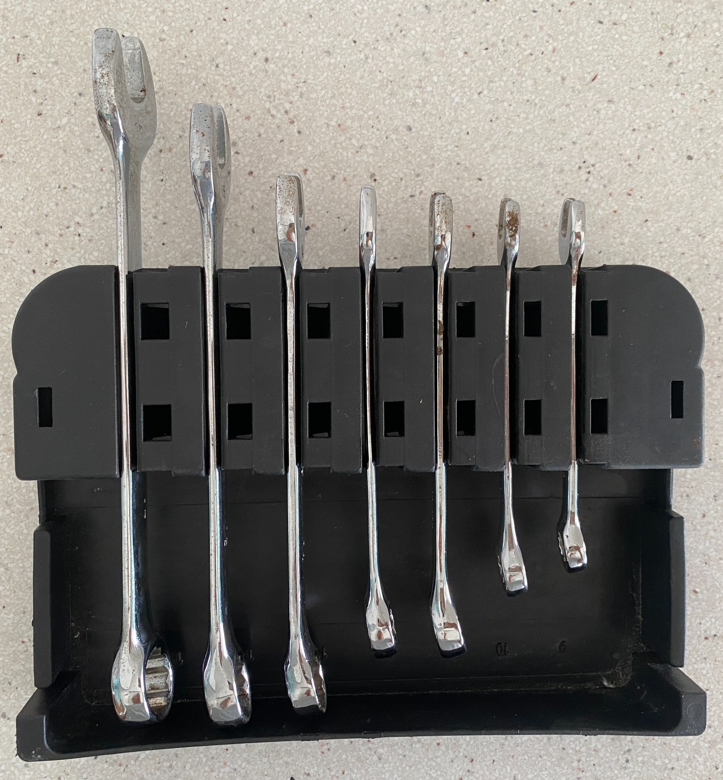 NAPA Evercraft 7 Piece Metric Combination Wrench Set 9 10 12 13 14 15 17mm