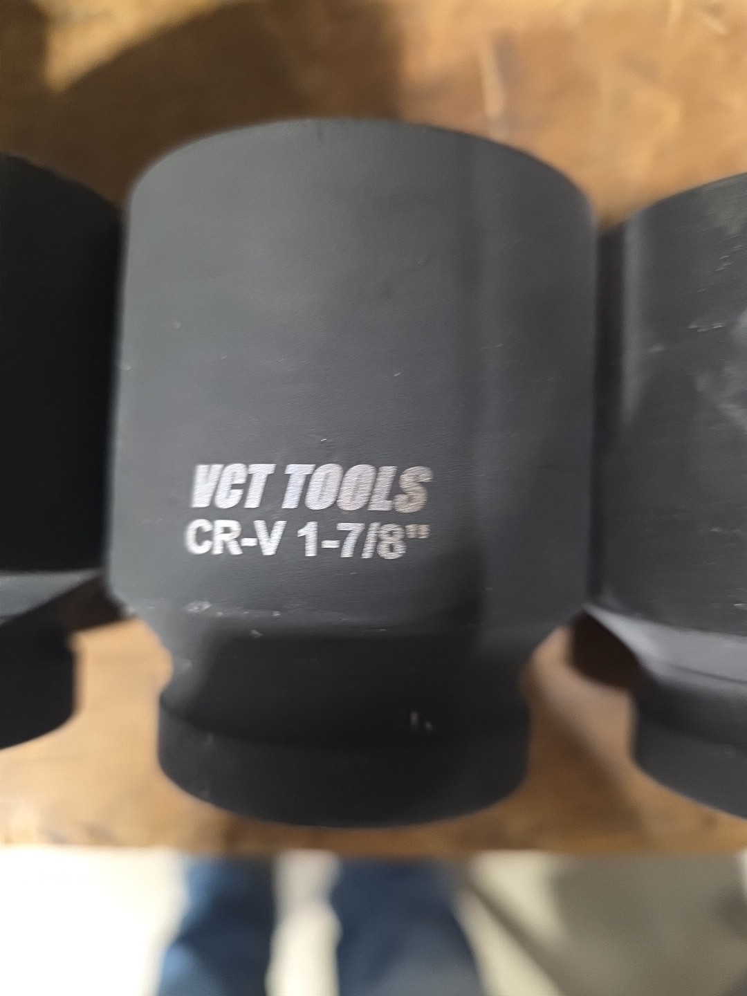 Set Of 6 VCT Tools Chrome Vanadium 1″ Drive Impact Sockets 1 5/8″ Thru 2″