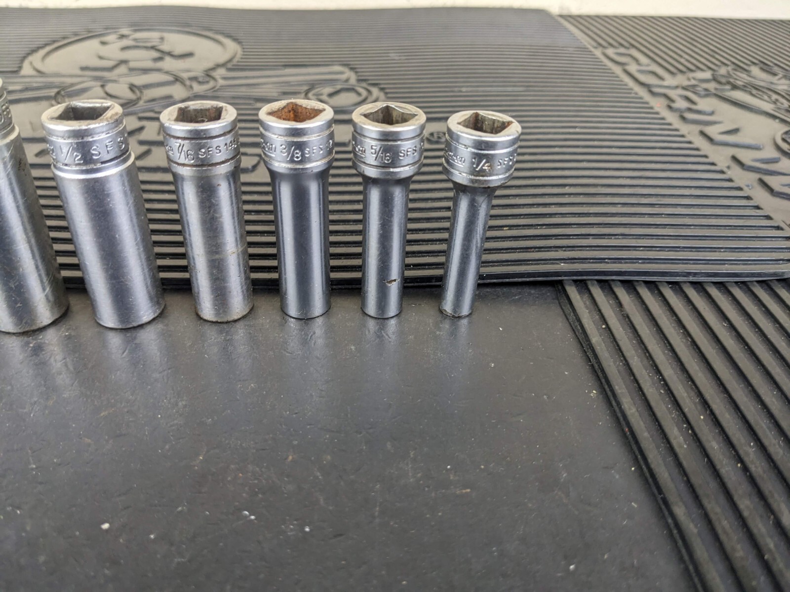 #am154 Snap on Tools 211SFSY 3/8″ Drive Deep Chrome Socket Set Socket Set