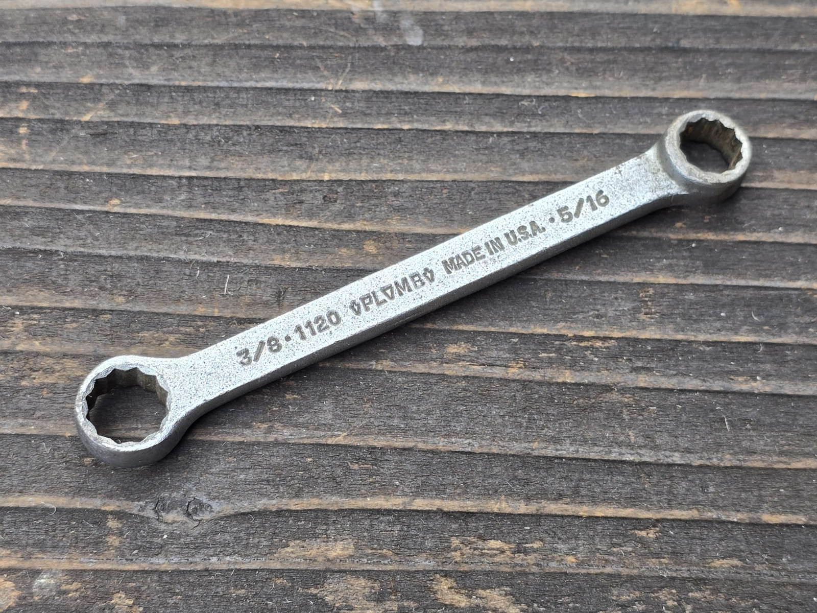 PLUMB PLOMB 1120 Double Box End Wrench 3/8” x 5/16” USA
