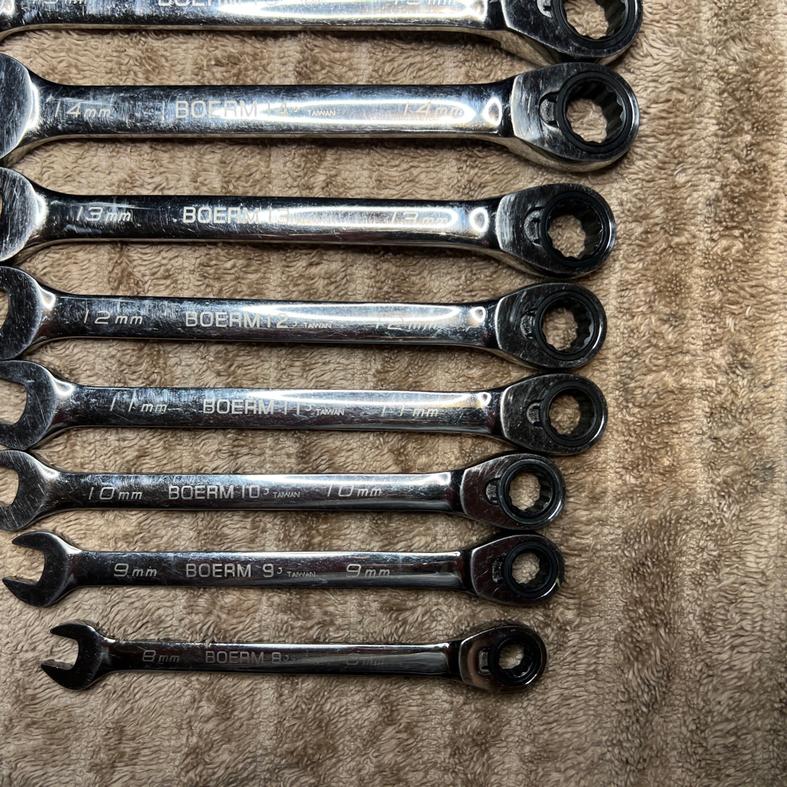 Blue Point BOERM712 11pc Metric Ratcheting Reversible Wrench Set 8-19mm *READ*