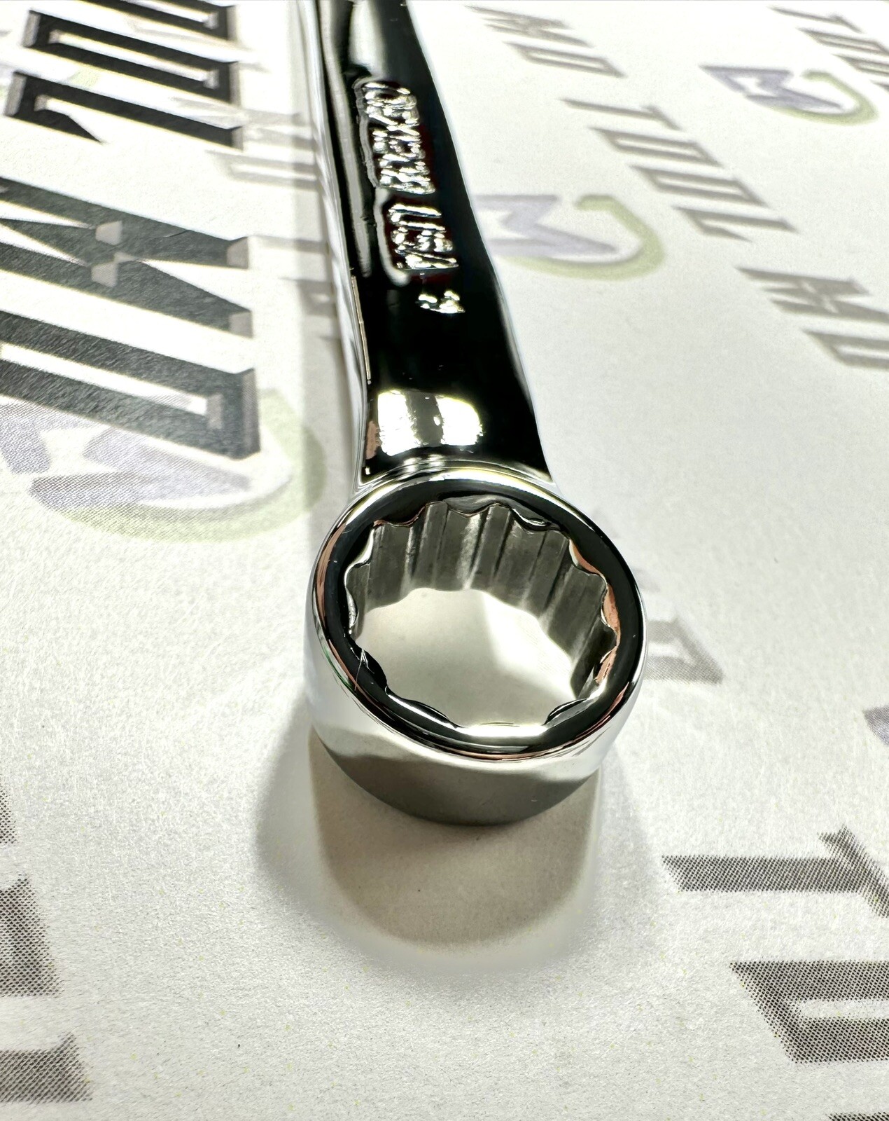 Snap-on Tools USA NEW 3/8″ SAE 12pt SHORT Chrome Combination Wrench OEX120B