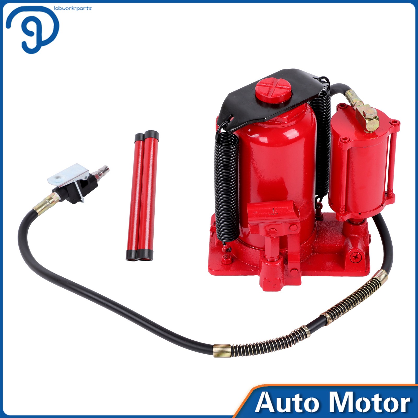 Air Hydraulic Bottle Jack 20 Ton/40,000 Lbs Welded Low Profile Pneumatic