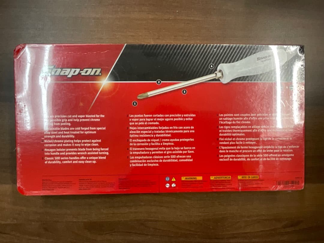 Snap-on Screwdriver set SDDX70APW NEW Pearl White