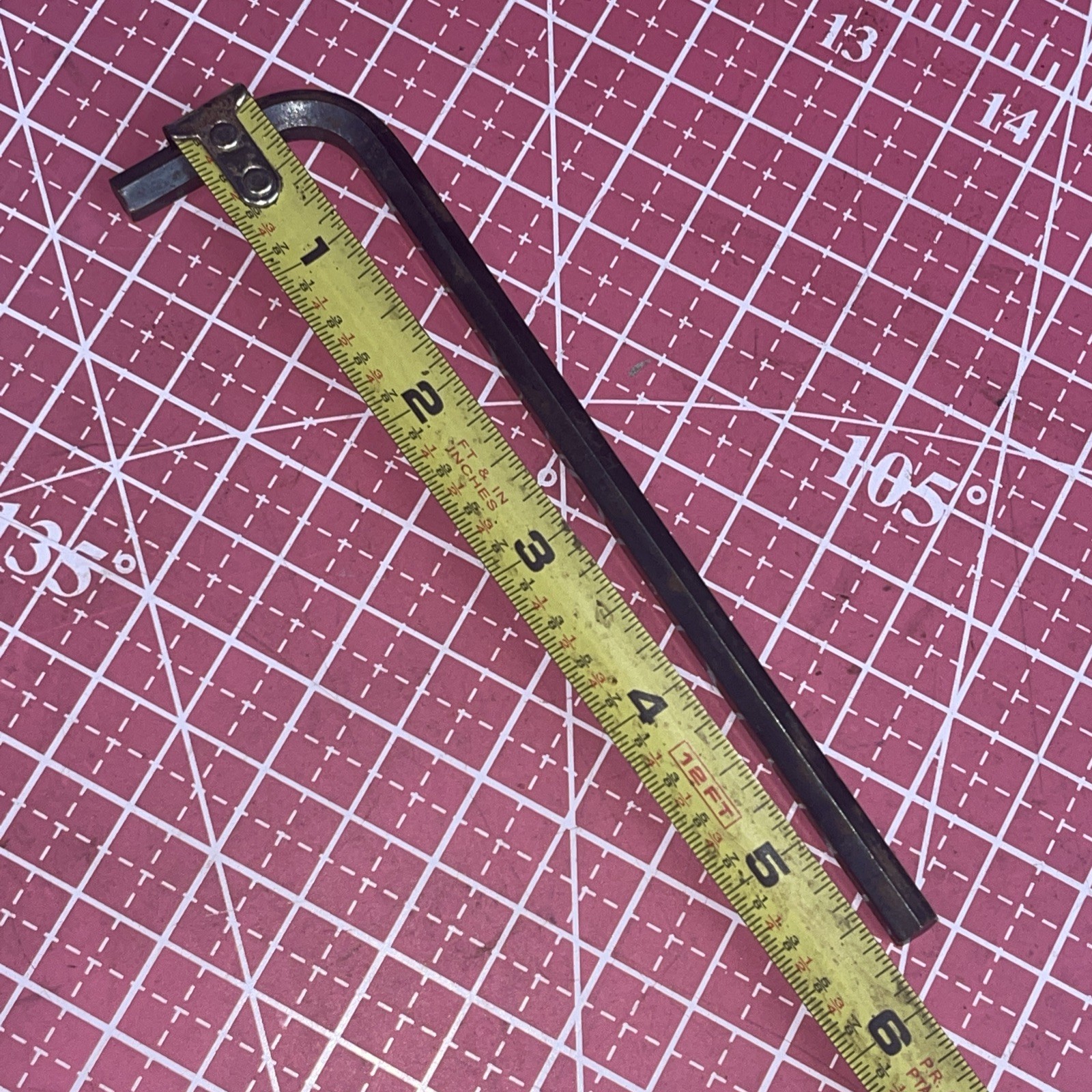 NOS Allen USA 6 MM Metric Hex Key Long Arm Wrench 5 11/16 Overall Length