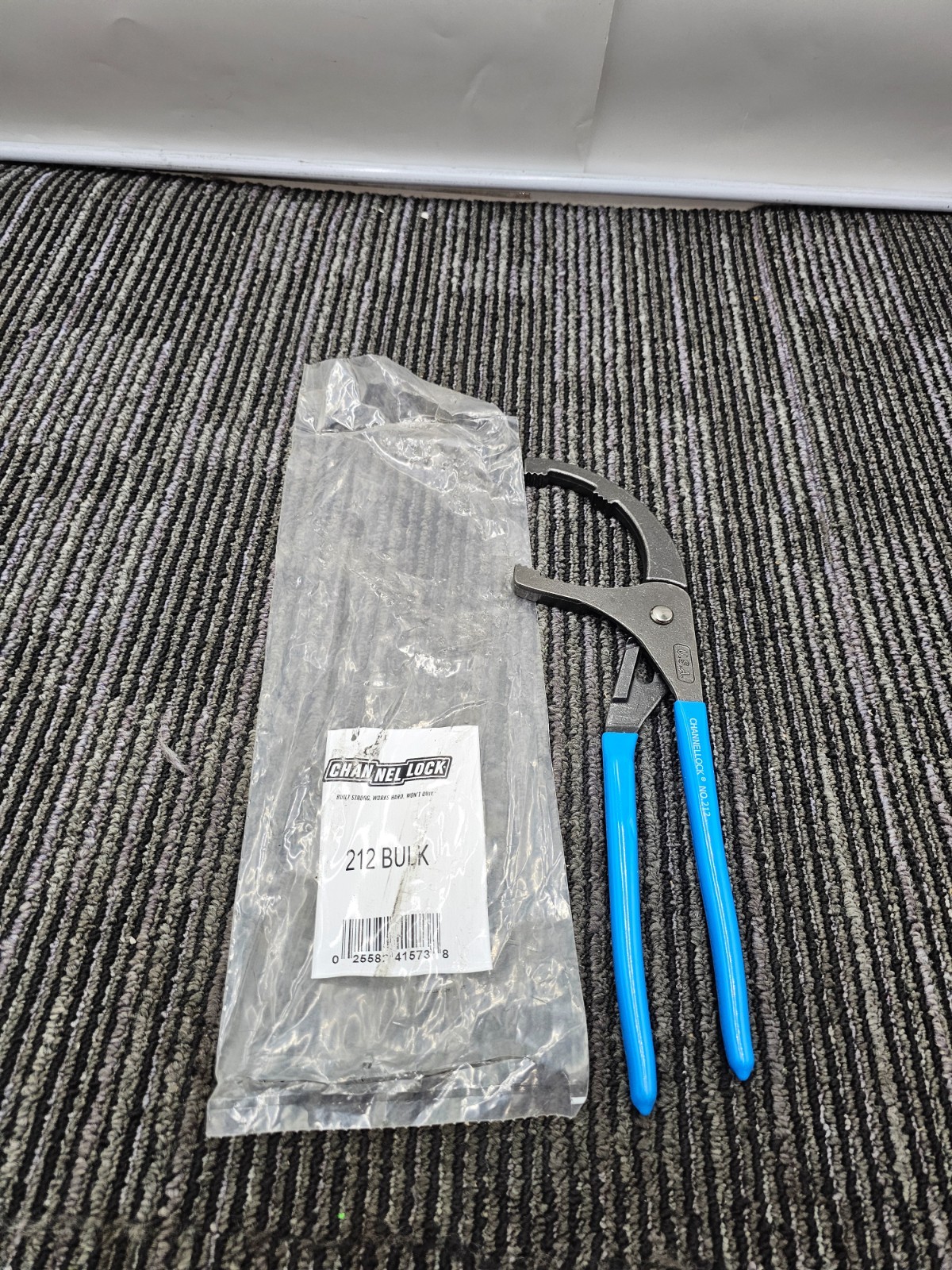 Channellock 212 BULK Oil Filter Curved Jaw Plier Blue Handle