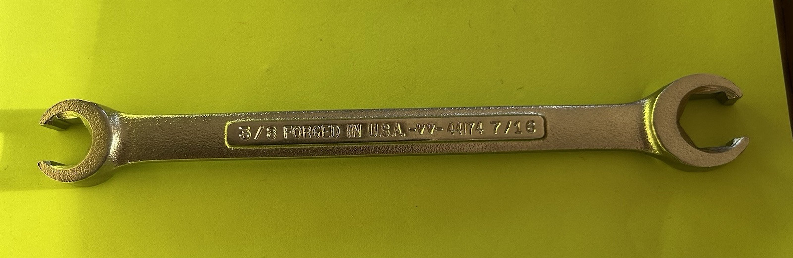 Craftsman -VV- 3/8″ X 7/16″ 6 Point Flare Nut Line Wrench 44174 USA