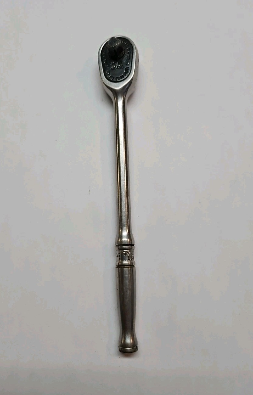 Vintage Snap On Tools TML830 1/4″ Dr 6-1/2in. L Chrome Ratchet