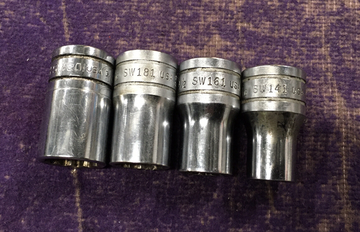 MIXED! 12-Piece Snap-on 1/2″ Drive 12-Point SAE Socket Set 7/16″ to 1-1/8″