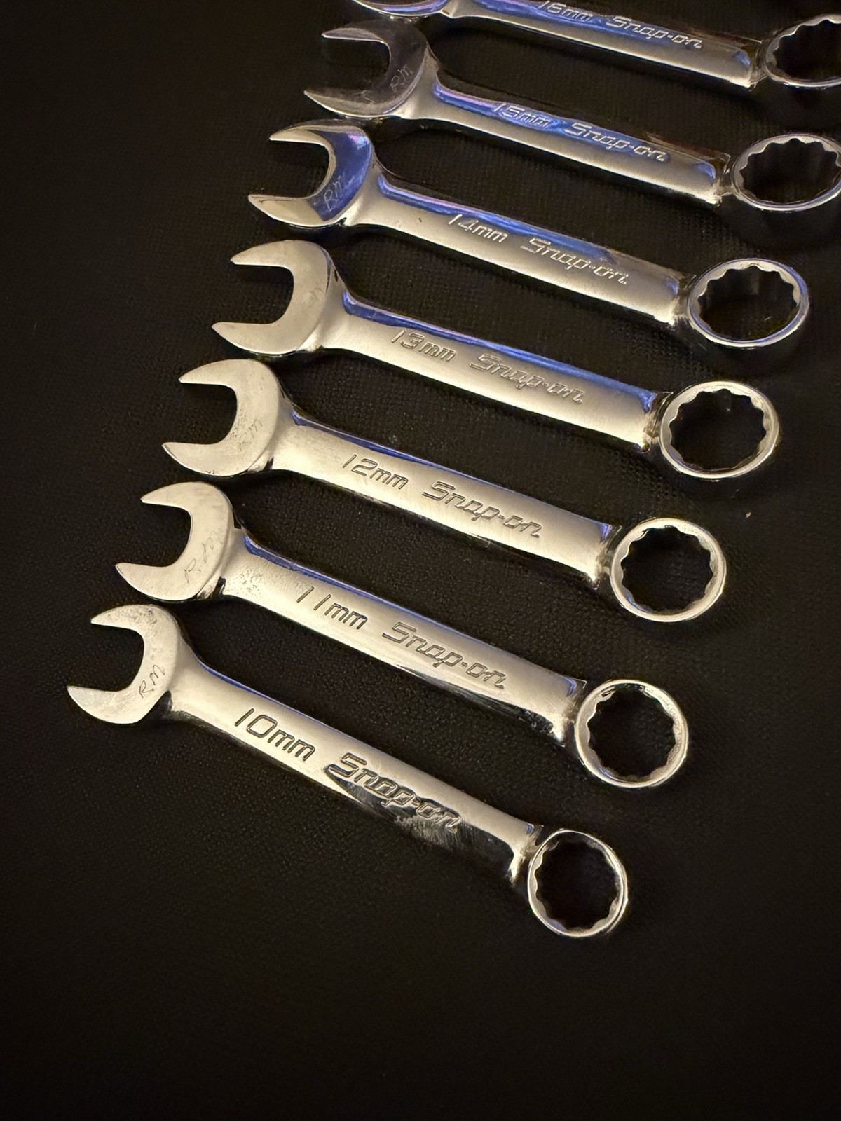 Snap On 10-19 Stubby Wrench Set 10-19 – OXIM – In Tray / USA