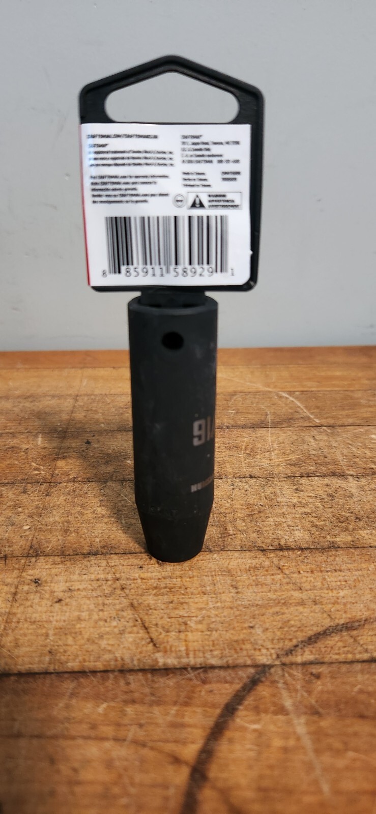 7/16 in x 1/2 in drive 6 Point, deep impact socket 15996 Craftsman