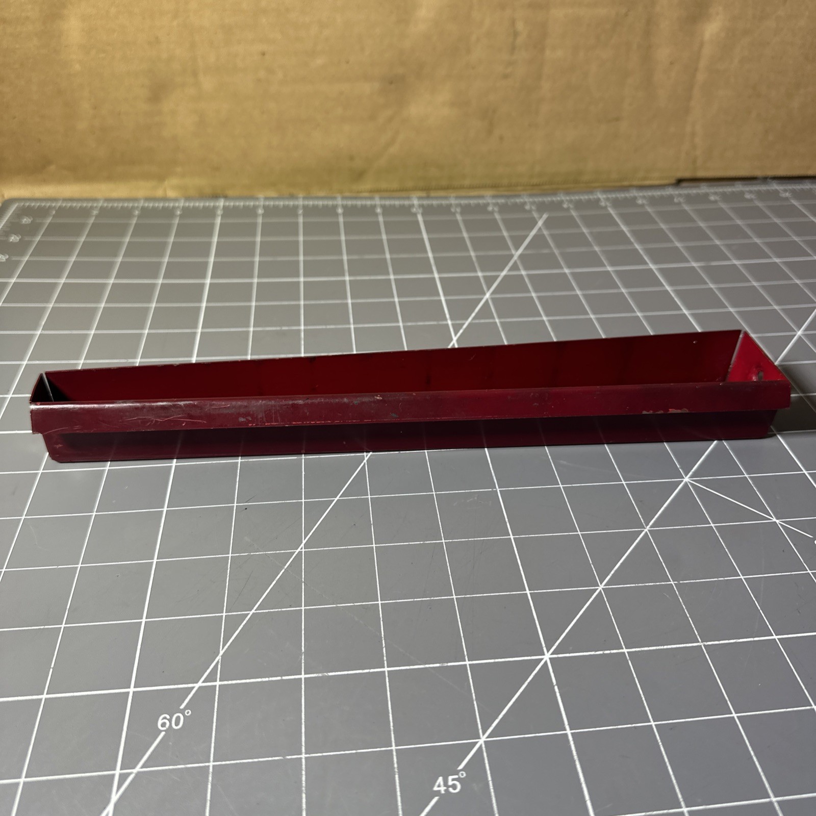 Vintage Snap-on KRA159 Metal Mid Socket Tray – Rare Royal Maroon 11.5”
