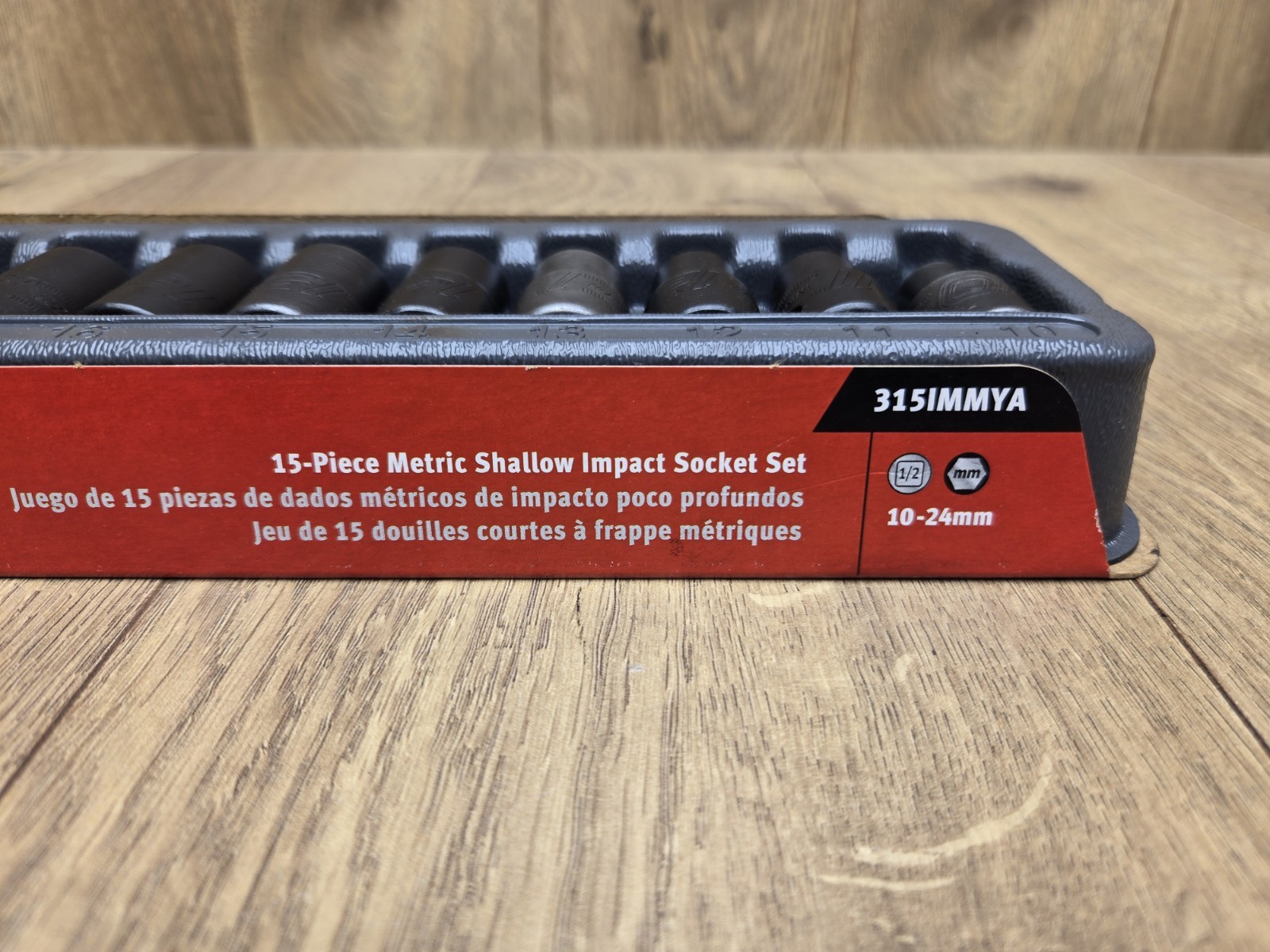 Snap On 15 pc 1/2” Drive Shallow Metric Impact Socket Set 315IMMYA